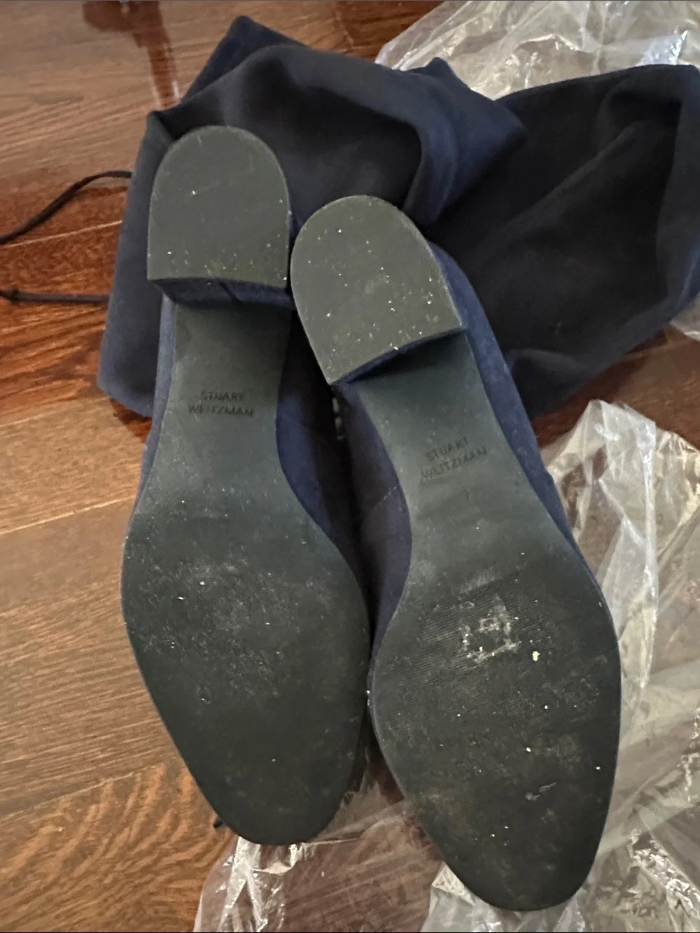 Stuart Weitzman stretch suede